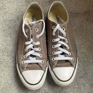 Gray Converse Low-Tops